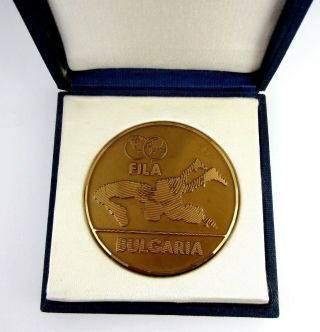 FILA WORLD WRESTLING CHAMPIONSHIP 1991 BULGARIA PARTICIPANT MEDAL RRR 2