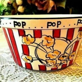 Everybody Loves Popcorn 3 Piece Popcorn Set Ceramic Bowl Sprinkler & Shaker 2