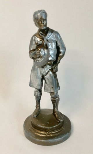 Vintage Boy Scouts Metal Trophy Scout Master Statue 8 1/2 "