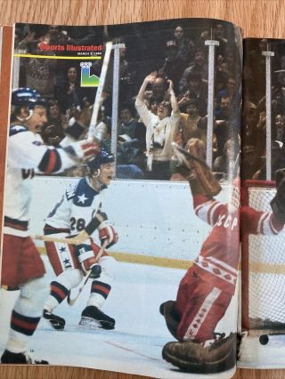 Sports Illustrated March 3rd,  1980 Miracle On Ice Cover 3