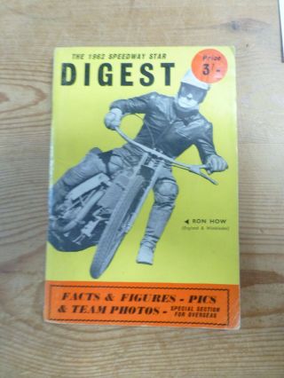 Vintage 1962 Speedway Star Digest Booklet