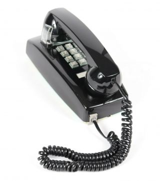 Vintage Cortelco Single Line Black Analog Corded Wall Phone 255400 - Vba - 20m