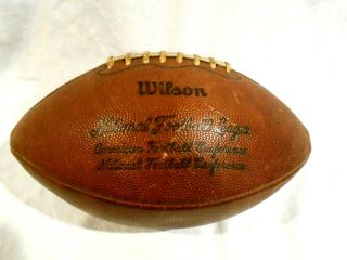 Vintage Wilson Leather Football Signed Pete Rozelle Afc & Nfc Conferences