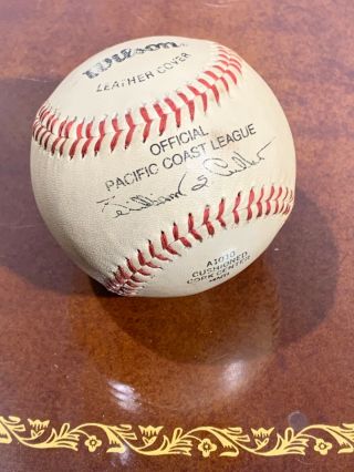 Vintage 1980’s Official Pacific Coast League Baseball Unidentified Signature