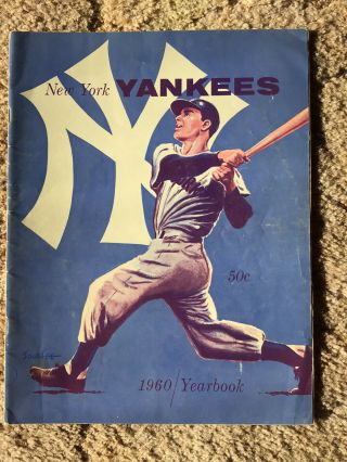 1960 Ny Yankees Yearbook Mantle,  Yogi Berra,  Casey Stengel