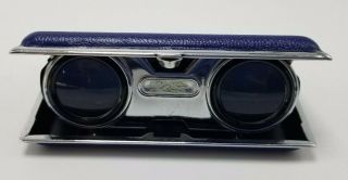 Vintage Compact Folding Binoculars Opera Glasses Made in Japan Coated Lens 3