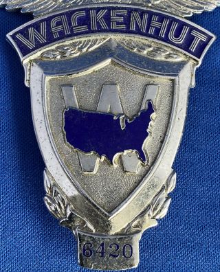 Cool Vintage WackenHut Security Service Officer Badge 3 