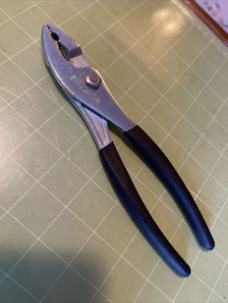 Vintage Craftsman (9 - 45379) Slip Joint Pliers With Wire Cutter 8 " In Made In Usa