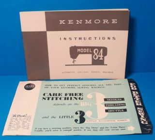 Vintage Kenmore Instructions Model 84 & Sears Roebuck Stitching Guide