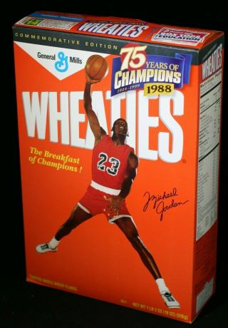 1999 Michael Jordan Wheaties Cereal Box Full Box