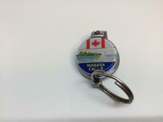 Vintage Souvenir Keyring Niagara Falls Keychain Nail Clipper Ancien Porte - Clés