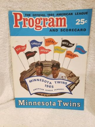 Sweet 1966 Minnesota Twins Vs Kansas City A 