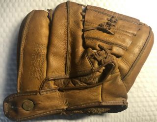 1940s Wilson Two - Finger “ball Hawk” 3 A2250 Leather Baseball Glove