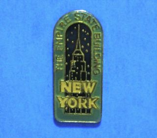 York - Empire State Building - Big Apple - Vintage Lapel Pin - Hat Pin