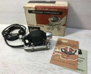 Vintage Oster Stim - U - Lax Junior Model M 4 Massage Instrument - Usa