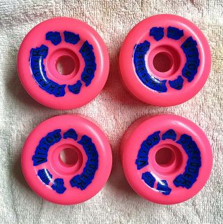 Vtg Nos Vision Shredder 3 61mm/95a Hot Pink Skateboard Wheels