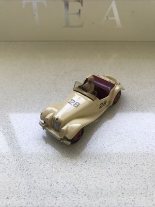 Dinky 108 Mg Midget Racing No28 Cream 1950s Example Rare
