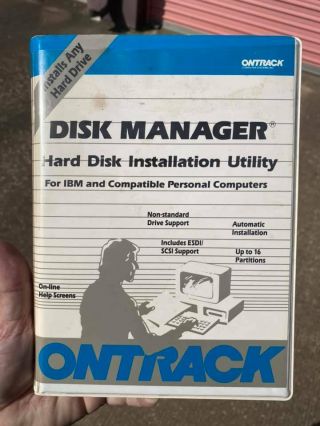 Ontrack Disk Manager - Vintage Computer Software