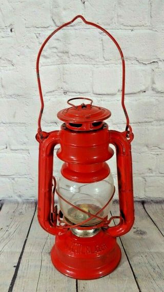 Vintage Trailblazer Lantern No.  4000 Red Kerosene Oil Made In Japan