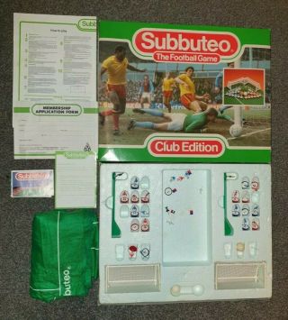 Vintage Subbuteo 1983/84 Club Edition Boxed Set.  Not Complete