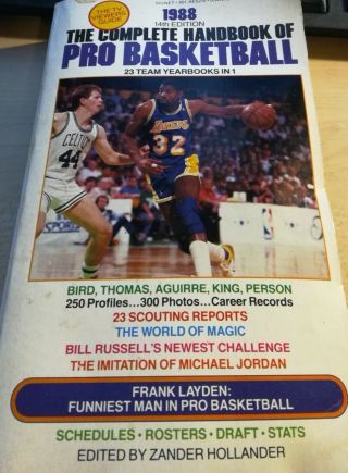 The Complete Handbook Of Pro Basketball 1988
