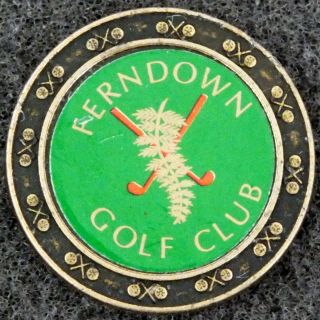 Vintage Ferndown Golf Club Golf Ball Marker.  Metal.  Uk Dispatch.