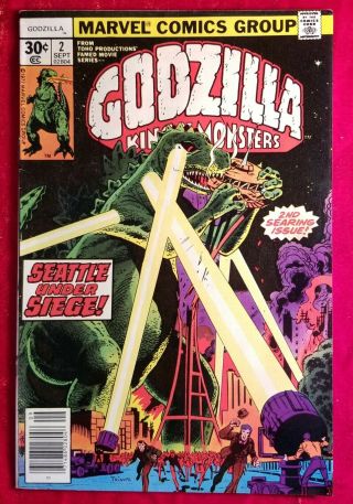 1977 Godzilla King Of The Monsters 2 2nd Key Appearance Vtg 70s Classic Issue