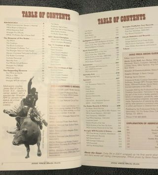 Professional Rodeo Cowboys Association 2002 Media Guide Cody Ohl PRCA Book 3