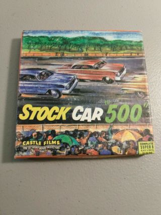 Stock Car 500 8 Mm Movie Castle Film No 3026 Complete Edition Early Nascar