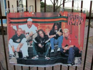 Vintage Korn Music Band Silk Wall Flag Fabric Banner Poster