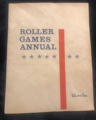 1963 Roller Games Annual Volume 1st Edition Los Angeles Thunderbirds