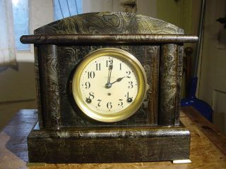 Antique Seth Thomas 1913 " Belmont " No.  7 Oriental Pearl Adamantine Mantel Clock