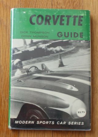 Corvette Guide Book 1958 Hardbound Development History Racing Ss Sport