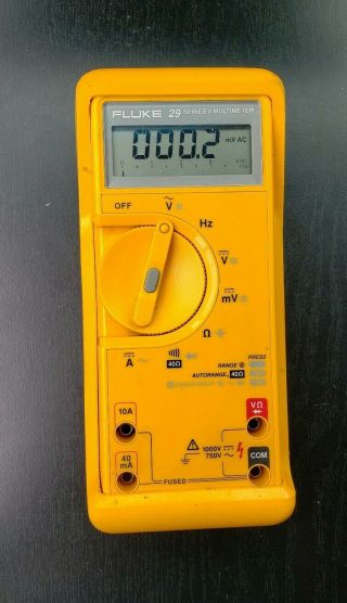 Fluke 29 Ii Multimeter Continuity & Current Electrical Tester