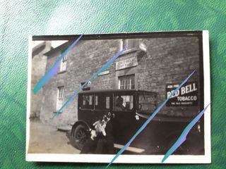 Snapshot Photo Fritwell Post Office Bicester Banbury Vintage Car & Advert 1930s