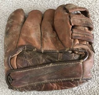 Vintage Pee Wee Reese Mitt Baseball Glove Brooklyn Dodgers Hof