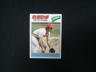 1977 Topps Pete Rose Baseball Card Reds Hit King 450 Vintage