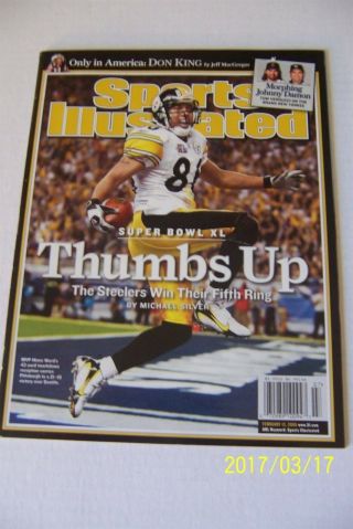 2006 Sports Illustrated Pittsburgh Steelers Bowl Xl Newsstand Hines Ward