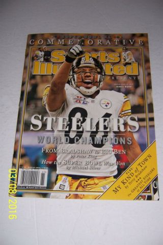 2006 Sports Illustrated Pittsburgh Steelers Bowl Xl Newstand Commemorative