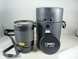 Vintage Cimko Mt Series 28 - 80mm F:3.  5 - 4.  5 Pentax K Bayonet Mount Zoom Lens,  Vgc