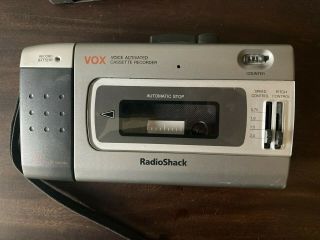 Vintage Radioshack Vox Voice Activated Cassette Recorder Ctr - 118 Variable Speed