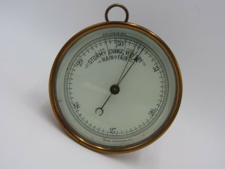 Antique Tycos Rochester,  Ny Brass Barometer Pat.  Aug.  18 - 1914