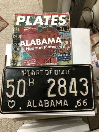 1966 Marshall County Alabama “pickup Truck” License Plate - Paint