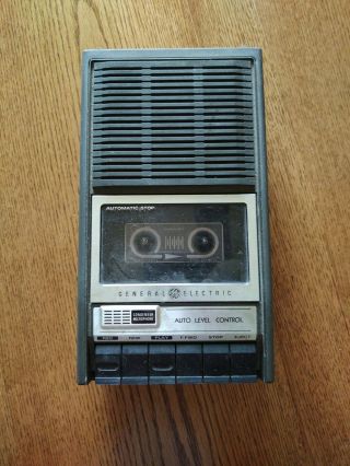 Vintage General Electric 3 - 5152a Portable Cassette Tape Recorder Player