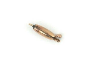 Antique 10k Yellow Gold Barrel Clasp Vintage Findings Jewelry Making Supplies