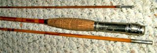Vintage Majestic 99 " 3 Pc.  Octagon Bamboo Fly Rod In Bag