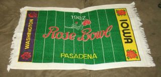 Vintage 1982 Iowa Hawkeyes Washington Huskies Football Rose Bowl Cannon Towel
