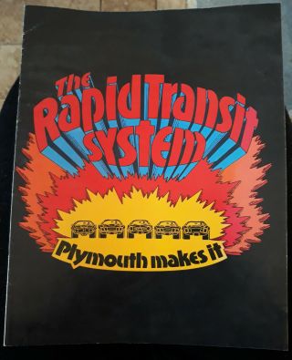 Vintage " The Rapid Transit System - Plymouth Makes It " Brochure