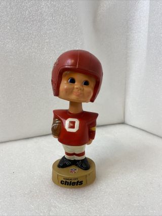Vintage 1975 Kansas City Chiefs Sports Specialties Football Bobblehead Doll