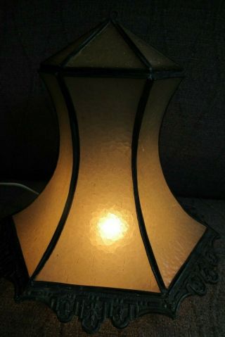 Vintage Art Deco Leaded Stained Glass Lamp Shade